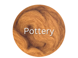 Corriedale carded sliver  POTTERY - great for needle felters or woolen spinners - GROUP SALE - ONE POUND **PLEASE GIVE 2 TO 3 WEEKS FOR SHIPPING