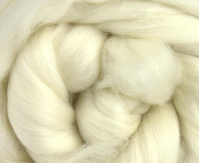 18.5 micron Merino Undyed Combed Top - 1 Ounce - Sold by Jessica