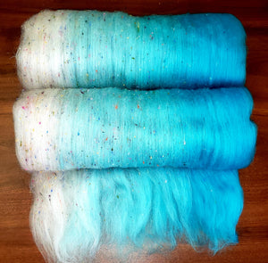 WATER WAYS -  Expertly drum carded ombre twin batts - 4 ounces