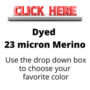 23 micron merino solid DYED combed top - ONE POUND - group pre-order