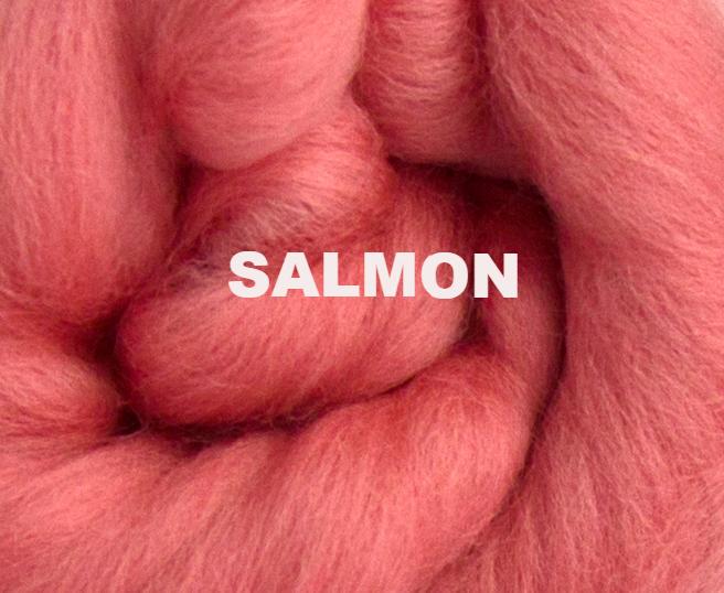 23 micron Merino SALMON - 1 Ounce - Sold by Jessica