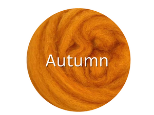 Corriedale carded sliver  AUTUMN - great for needle felters or woolen spinners - GROUP SALE - ONE POUND **PLEASE GIVE 2 TO 3 WEEKS FOR SHIPPING