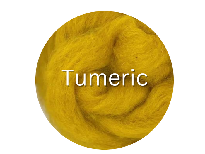Corriedale carded sliver  TURMERIC - great for needle felters or woolen spinners - GROUP SALE - ONE POUND **PLEASE GIVE 2 TO 3 WEEKS FOR SHIPPING