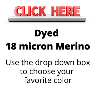 18 micron dyed Merino - group sale pre-order ONE POUND