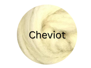 Cheviot carded sliver  - great for needle felters or woolen spinners - GROUP SALE - ONE POUND **PLEASE GIVE 2 TO 3 WEEKS FOR SHIPPING