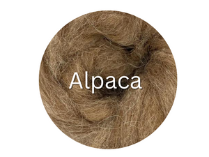 Carded Alpaca Sliver - Fawn - 1 ounce  - sold by Jessica