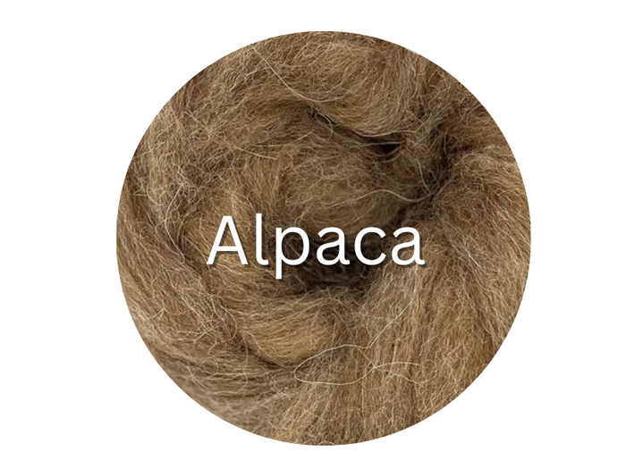 Carded Alpaca Sliver - Fawn - 1 ounce  - sold by Jessica
