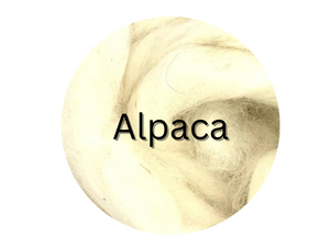 Alpaca white carded sliver  CURRENTLY OUT OF STOCK - great for needle felters or woolen spinners - GROUP SALE - ONE POUND **PLEASE GIVE 2 TO 3 WEEKS FOR SHIPPING