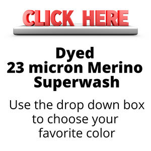 GROUP SALE NEW!  Dyed SUPERWASH 23 mic Merino - one pound