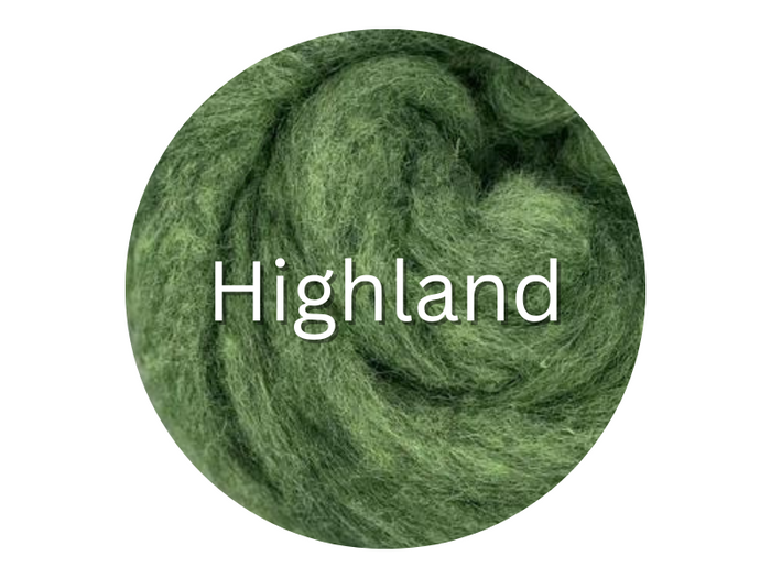 Corriedale carded sliver  HIGHLAND - great for needle felters or woolen spinners - GROUP SALE - ONE POUND **PLEASE GIVE 2 TO 3 WEEKS FOR SHIPPING