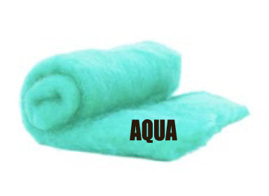 PERENDALE WOOL carded batt - aqua - 14 ounces