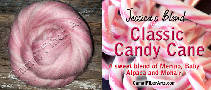 CLASSIC CANDY CANE 23 Micron Merino/Baby Alpaca/Mohair- one pound group order pre-sale