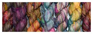 OFF WHITE/BEIGE/UNDYED SARI RIBBON YARN - EACH - 3.5 ounces about 45 to 50 yards.
