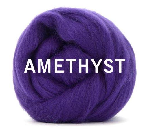 New Sale! 18 Micron Superfine Merino Combed Top - Amethyst - 1 Ounce - Sold by Jessica