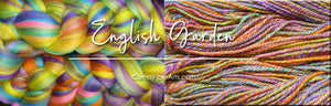 ENGLISH GARDEN -  23 micron merino custom blend  - 1 ounce - m