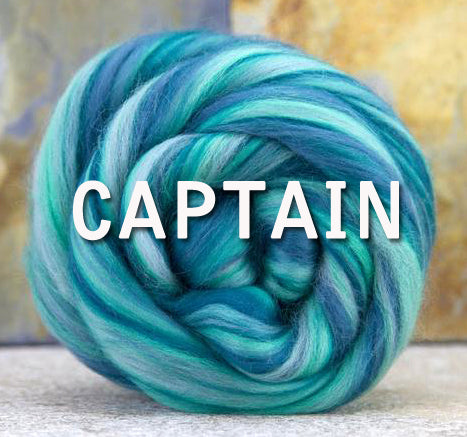 23 Micron merino blends - CAPTAIN - ONE POUND - This is a group order, Please give up to 3 weeks for shipment