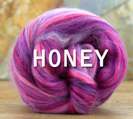 23 Micron merino blends - HONEY  - ONE POUND - This is a group order, Please give up to 3 weeks for shipment
