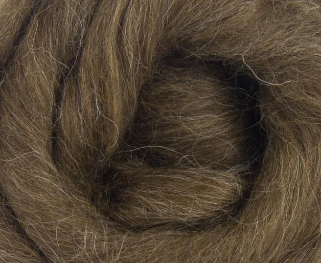 ICELANDIC BROWN combed top - ONE POUND -  GROUP SALE