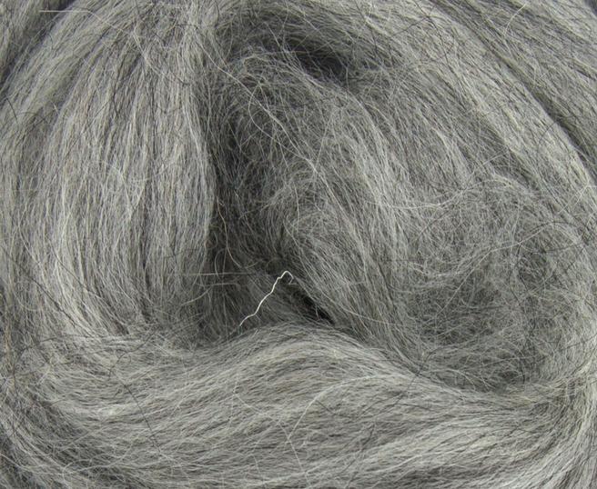 ICELANDIC MID GREY combed top - ONE POUND -  GROUP SALE  pre-order