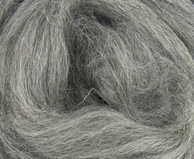 ICELANDIC MID GREY Combed Top - by the ounce - m