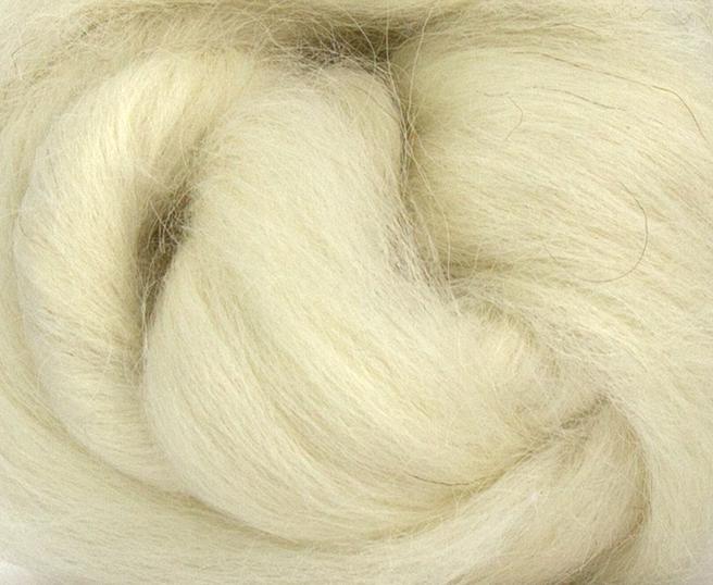 ICELANDIC - White Combed Top - by the ounce - j