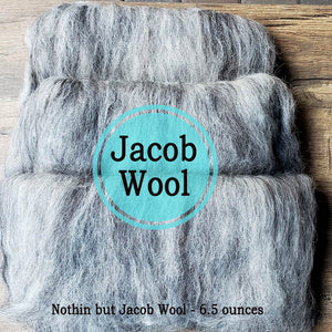 JACOB WOOL BATTS -  woolen prep - 6.5 ounces