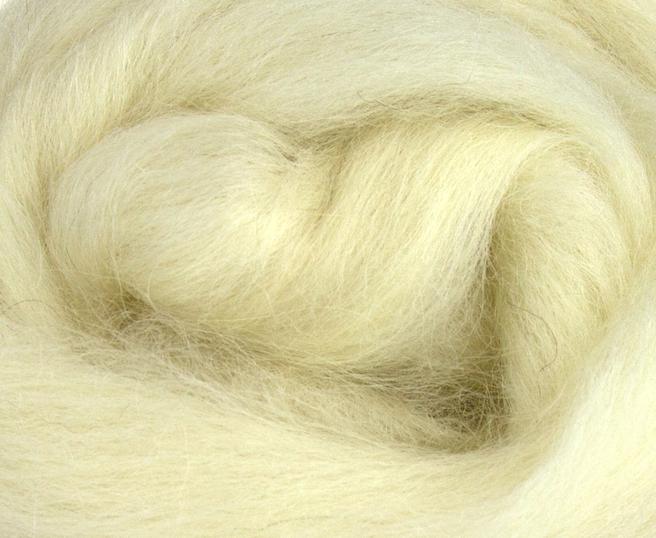 EXMOOR HORN  undyed combed top - one pound GROUP SALE  *** Please give up to 3 weeks for delivery***