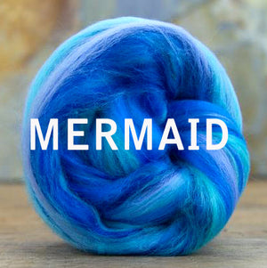 23 Micron merino blends - MERMAID  - ONE POUND - This is a group order, Please give up to 3 weeks for shipment