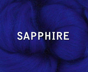 New Sale! 18 Micron Superfine Merino Combed Top - SAPPHIRE -  1 Ounce - Sold by Jessica