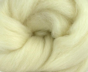 Shetland Combed Top White - One Ounce - Sold by Jessica
