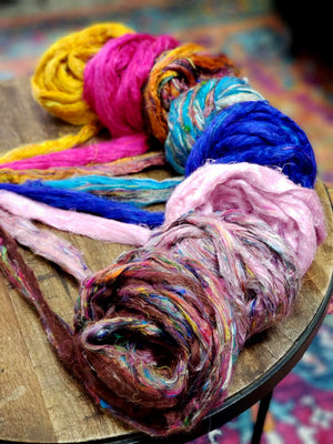 Working With Silk Sari Yarn: Preparation and Projects - FeltMagnet